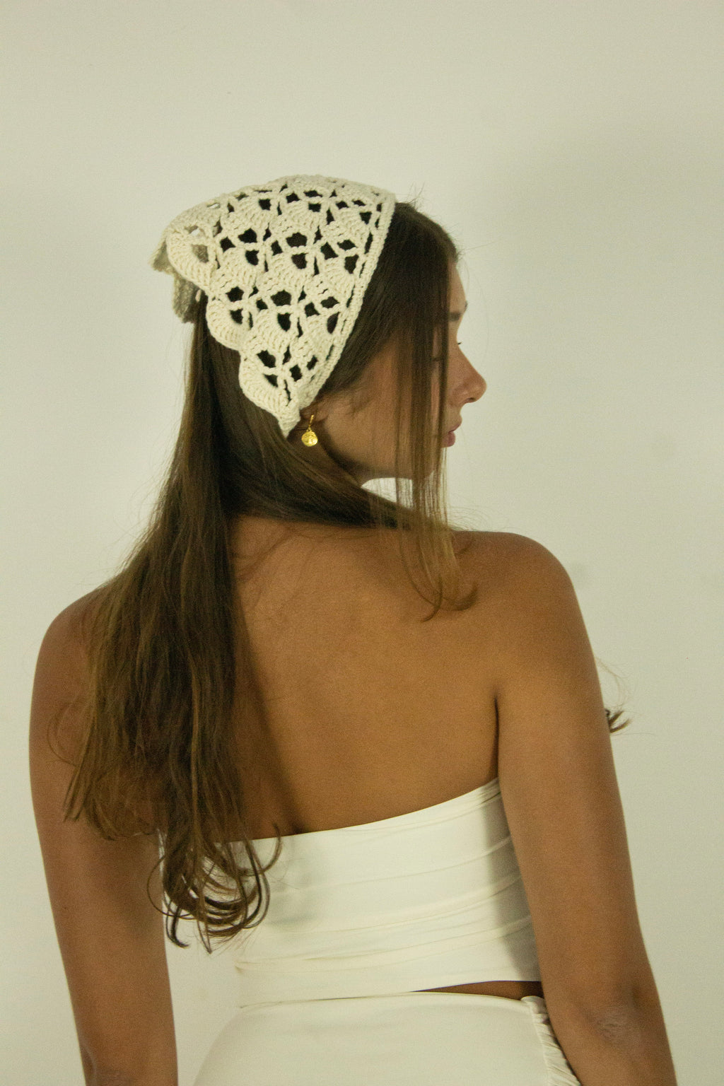 Bandana Crochet Cru