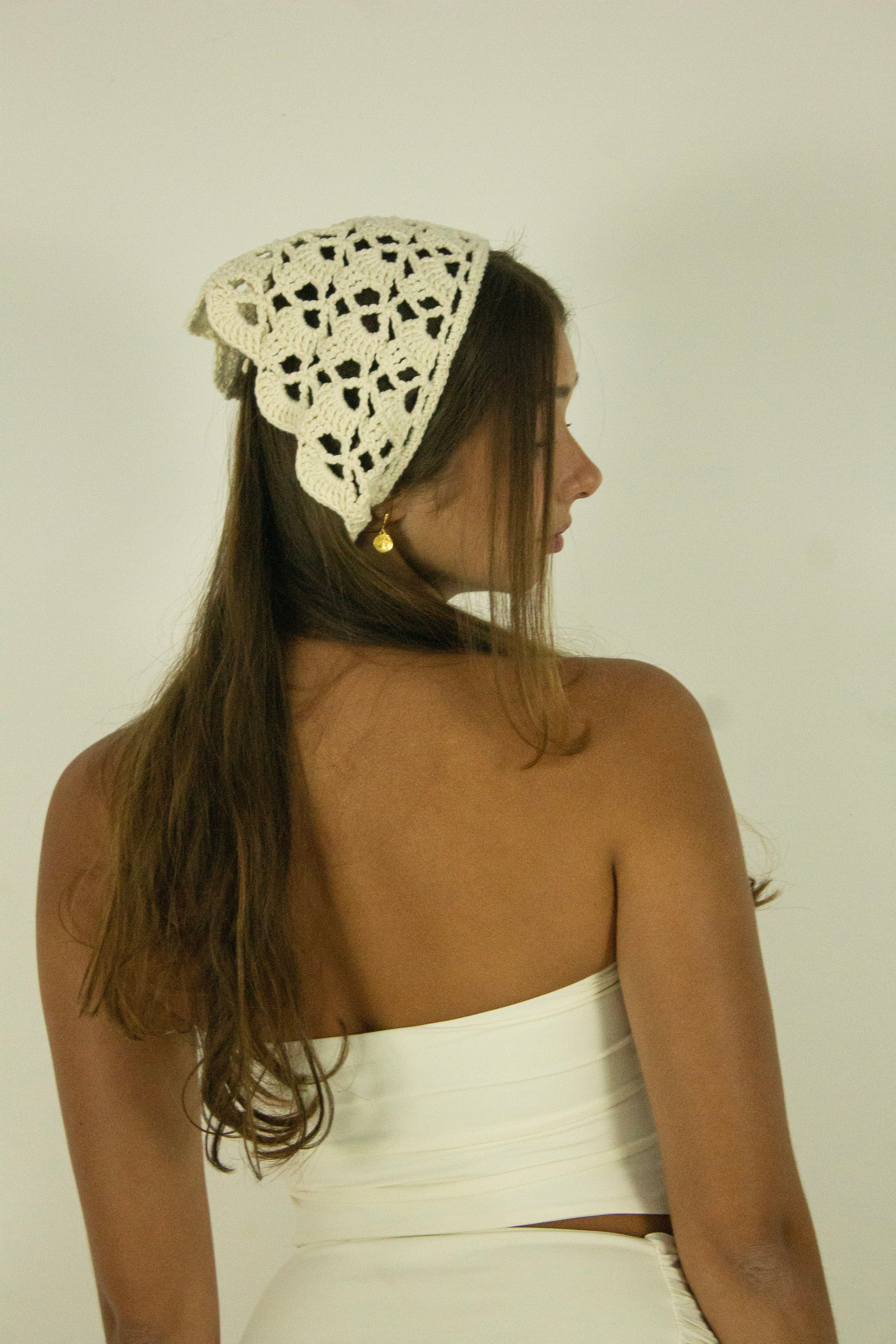 Bandana Crochet Cru